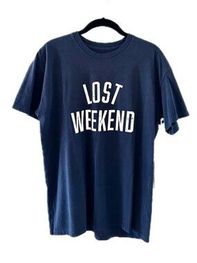 One Of These Days LOST WEEKEND Tee Navy